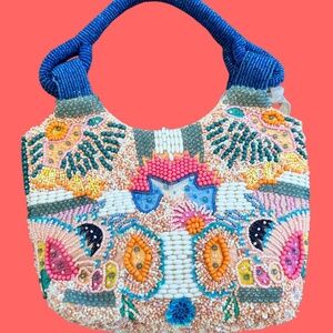 Beaded Colorful Handbag NWT New Release Abstract Beaded Purse